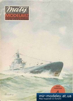 №3673 - Okret pdwodny K-21 [Maly Modelarz 1983-04] из бумаги