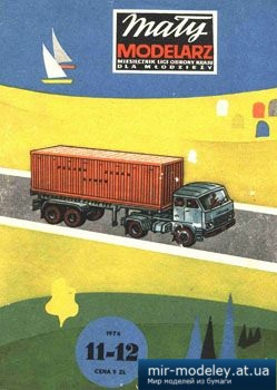 №3623 - Samochod Jelcz i samolot SPAD S-XIII C1 [Maly Modelarz 1976-11-12] из бумаги