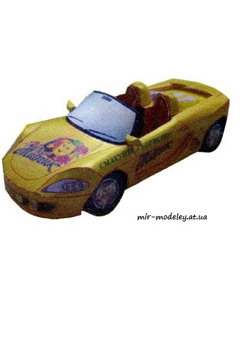 №3873 - Porscje Carrera GT [Модель від Живчика] из бумаги