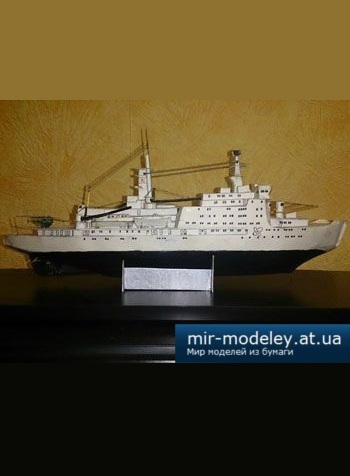 №3927 - Ледокол «Россия» (ЮТ для умелых рук 2/1987) из бумаги