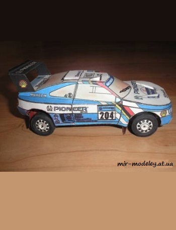 №3953 - Пежо 405 [Левша 1998-06] из бумаги