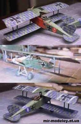 №499 - Истребитель сопровождения и ударный самолет Halberstadt CL.II (Wayne McCullough) из бумаги