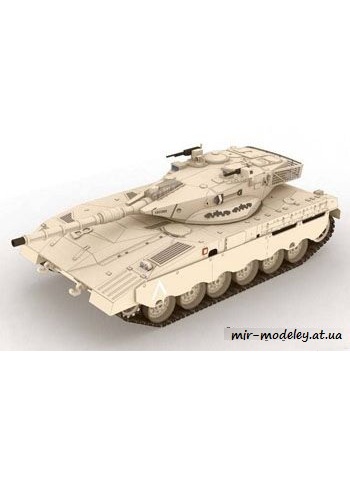 №468 - Merkava Mk II Main Battle Tank [Paper-Replika] из бумаги — развертка из бумаги