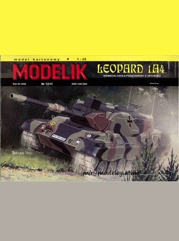 №464 - Leopard 1A4 [Modelik 2011-12] из бумаги