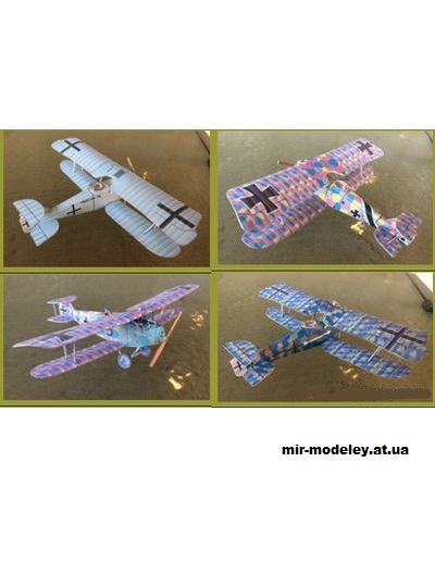 №480 - Истребитель сопровождения и ударный самолет Hannover CL.II/III (Wayne McCullough) из бумаги