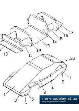 №4056 - Lancia Stratos [Левша 2001-04] из бумаги