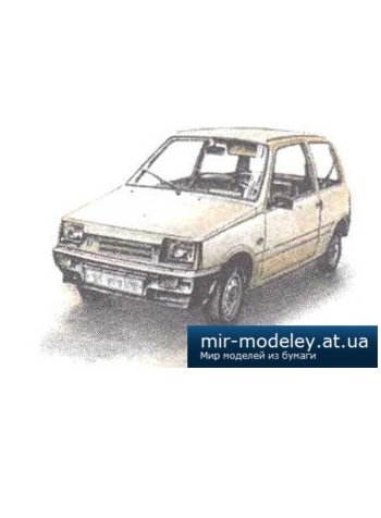 №4060 - ВАЗ-1111 Ока [Левша 2001-10] из бумаги