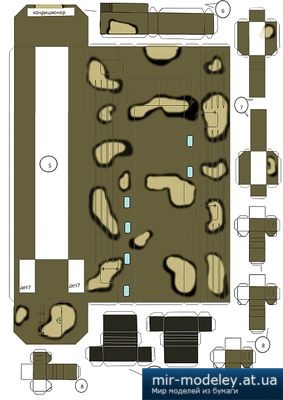 №4136 - Пункт управления огнем комплекса «Берег» (Переработка Левша 3/2015) из бумаги