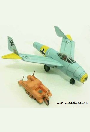№4145 - BV-212 with kettenkraftrad [Peri Paperhobby] из бумаги