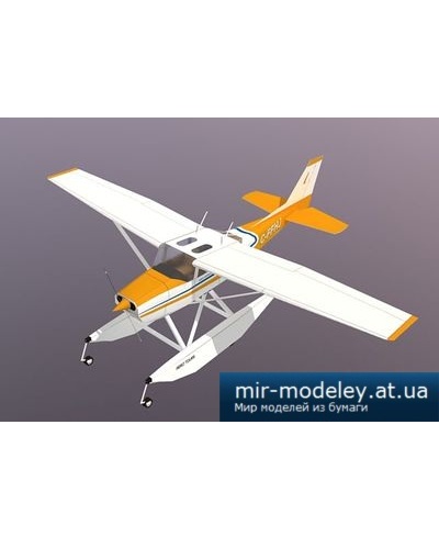 №4175 - Cessna 172 Skyhawk (Paper-replika) из бумаги