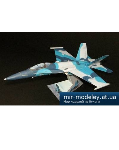 №4178 - F/A-18C Super Hornet из учебного центра Naval Strike and Air Warfare Center (NSAWC) [Paper-replika] из бумаги