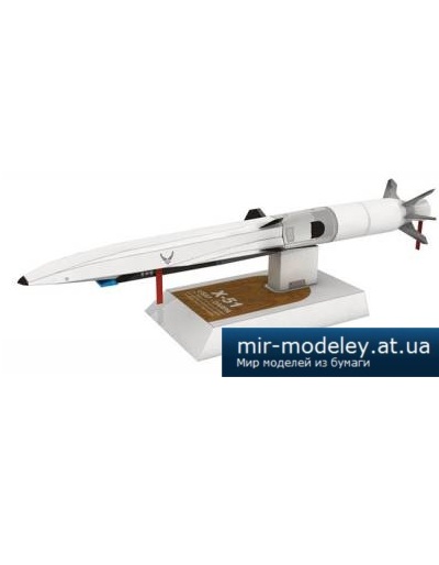 №4174 - Boeing X-51A Waverider (Paper-replika) из бумаги