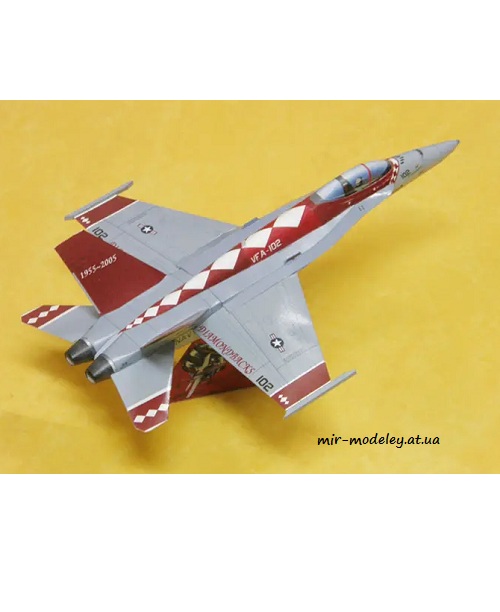 №4177 - F/A-18F Super Hornet Diamondbacks [Paper-replika] из бумаги