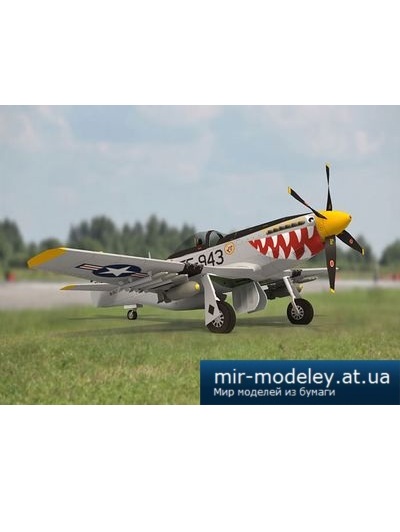 №4188 - P-51D Mustang - Was That Too Fast (Paper-Replika) из бумаги