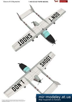 №4147 - Cessna O2 Skymaster[Peri Paperhobby] из бумаги