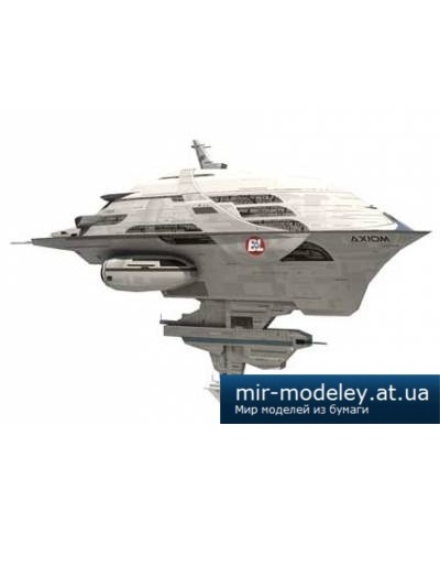 №4223 - Звездолет Axiom из мультфильма Wall-E [Paper-replika] из бумаги