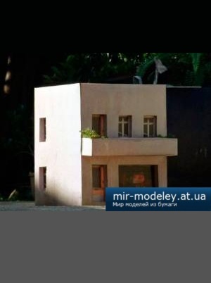 №4213 - Домик для диорамы (2 масштаба) [Paper-replika] из бумаги