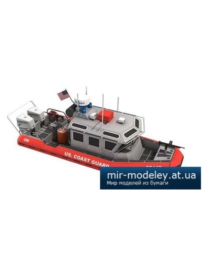 №4305 - US Coast Guard Response Boat small (Paper-Replika) из бумаги