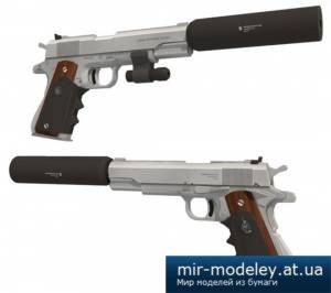 №4243 - Silverballer ACP 45 (Paper-replika) из бумаги