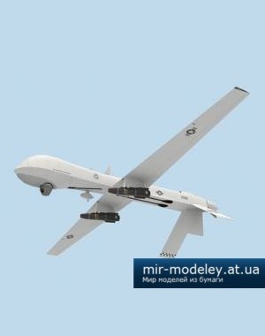 №4264 - MQ-1 Predator UAV (Paper-replika) из бумаги
