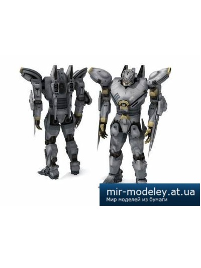 №4239 - Jaeger Striker Eureka - Pacific Rim (Paper-Replika) из бумаги