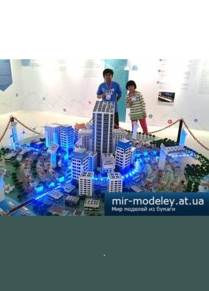 №4215 - Smart Grid City [Paper-replika] из бумаги