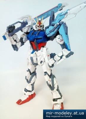 №4256 - Gundam GAT-X105 Strike (Paper-replika) из бумаги