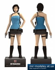 №4277 - Джилл Валентайн / Jill Valentine (Resident Evil) (Рaper-replika) из бумаги