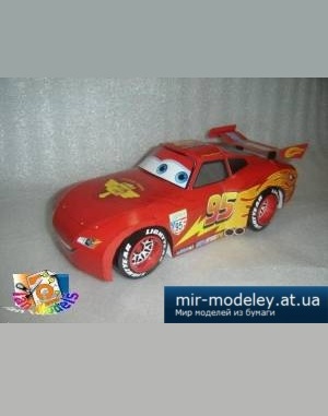 №4228 - Lightning McQueen (Тачки 2) [Paper-replika] из бумаги