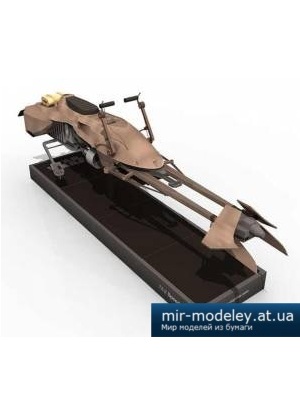 №4318 - Спидербайк 74-Z / 74-Z Speeder Bike (Звездные войны) (Рaper-replika) из бумаги