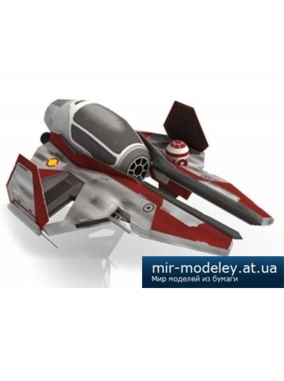 №4322 - Космический истребитель Оби ван Кеноби (Star Wars) (Рaper-replika) из бумаги