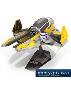 №4317 - ETA-2 Jedi Starfighter (Звездные войны) (Рaper-replika) из бумаги