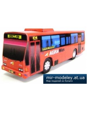№4339 - Автобус Agramas (Рaper-replika) из бумаги