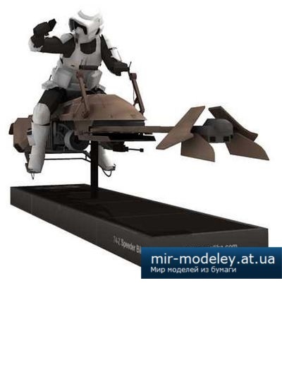 №4314 - Scout Trooper (Star Wars) (Paper-replika) из бумаги