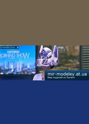 №4333 - Optimus Prime Wearable Helmet (Рaper-replika) из бумаги