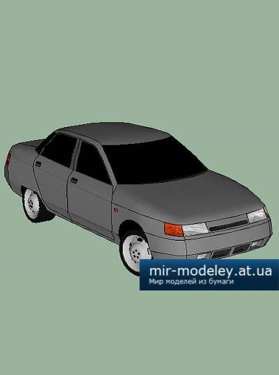 №4598 - Легковой автомобиль ВАЗ-2110 / Lada-110 (DI-3) из бумаги