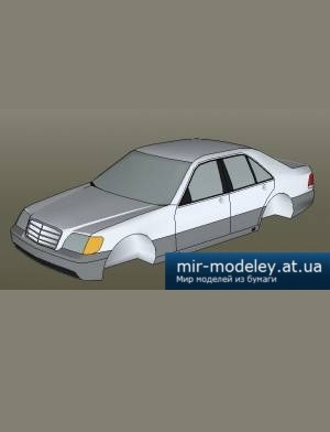 №4600 - Mercedes W140 (DI-3) из бумаги