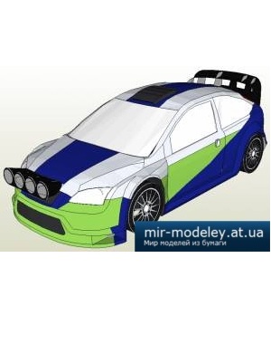 №4595 - Ford Focus WRC 2006 (di-3) из бумаги