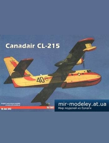 №4532 - Многоцелевой самолет-амфибия Canadair CL-215 [Orlik 043] из бумаги
