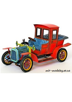 №4706 - Packard Landaulet 1912 (ABC 12/1968) из бумаги