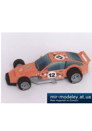 №4645 - Pretekárske auto [Fifik] из бумаги