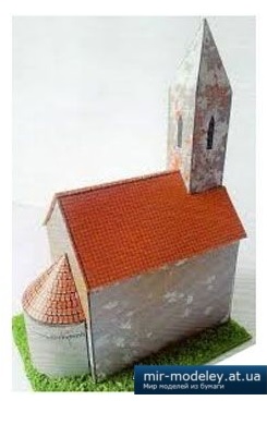 №4631 - Kostol sv.Michala [Fifik] из бумаги