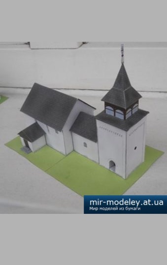 №4627 - Goticky kostol v Kyjaticiach [Fifik] из бумаги