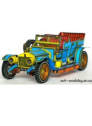 №4726 - Autoveteran Rolls-Royce 1907 (ABC 3-1970) из бумаги