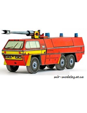 №4789 - Pozarni vuz Pyrene [ABC 1974-12] из бумаги