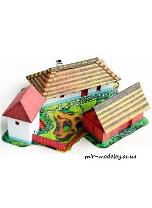 №4772 - Slovacky statek z Luhacovickeho zalesi [ABC 1973-07] из бумаги