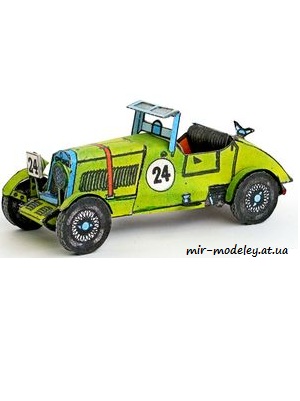 №4741 - Autoveteran Lea francis coventry [ABC 1971-02] из бумаги