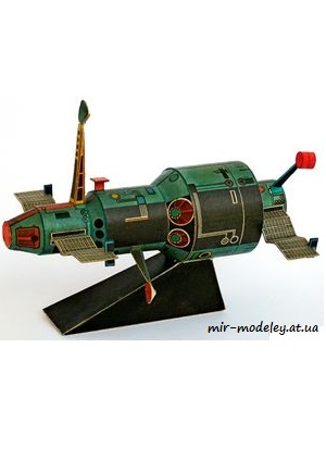 №4750 - Orbitalni stanice Saljut [ABC 1971-21] из бумаги