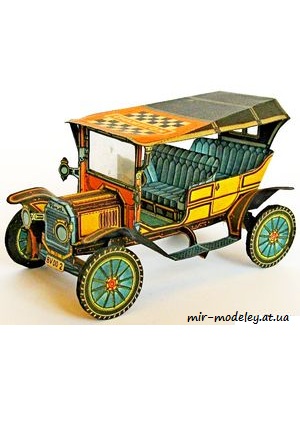 №4711 - Ford T „Plechová Líza“ (ABC 1968-16) из бумаги