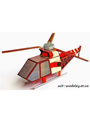 №4727 - Experimentalni vrtulnik (ABC 4-1970) из бумаги